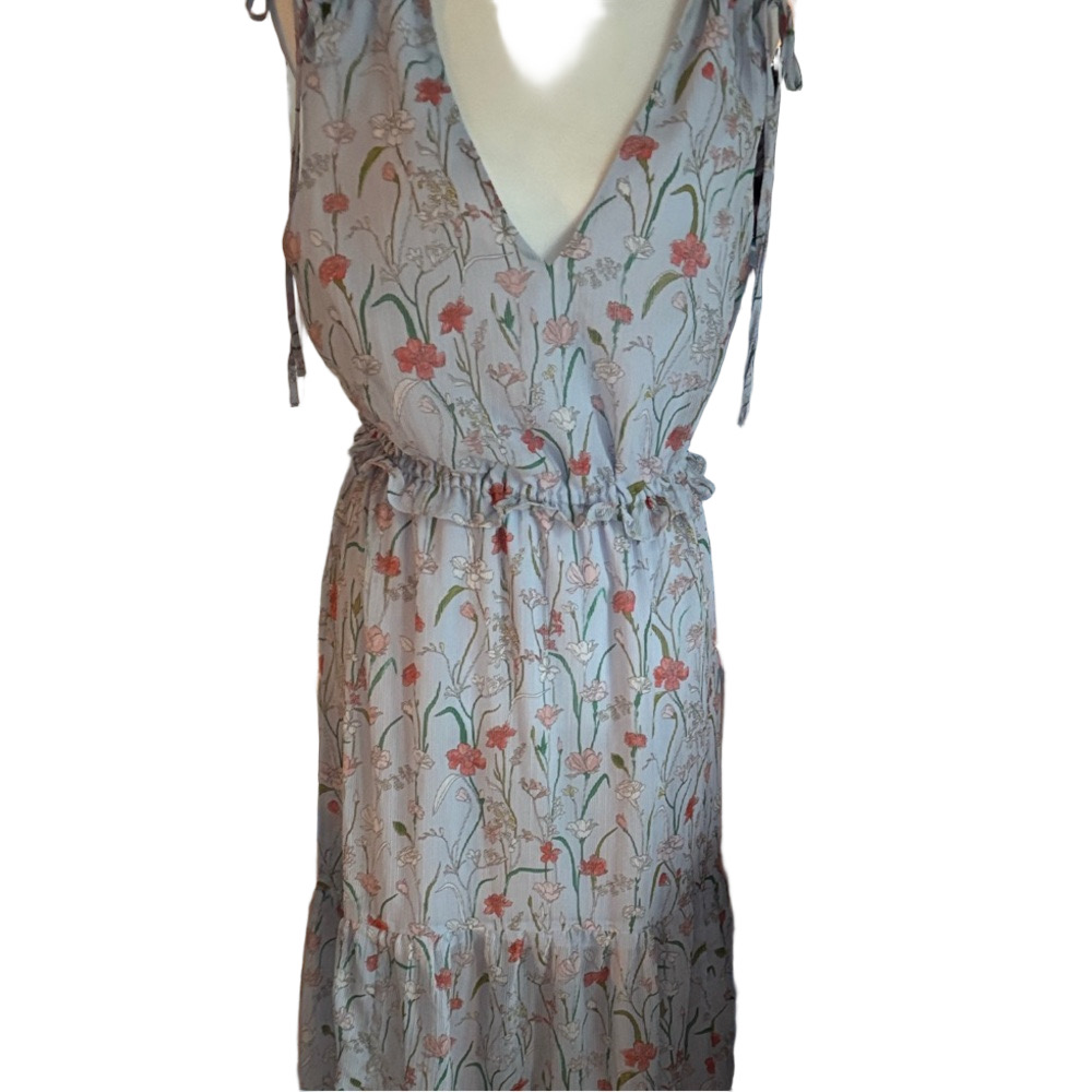 Banana Republic Blue Floral Midi Dress - Picture 3 of 5